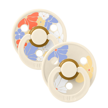BIBS dummies studio colour 2-pack morning bloom latex size 2