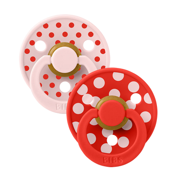 BIBS dummies studio polka 2-pack latex size 1