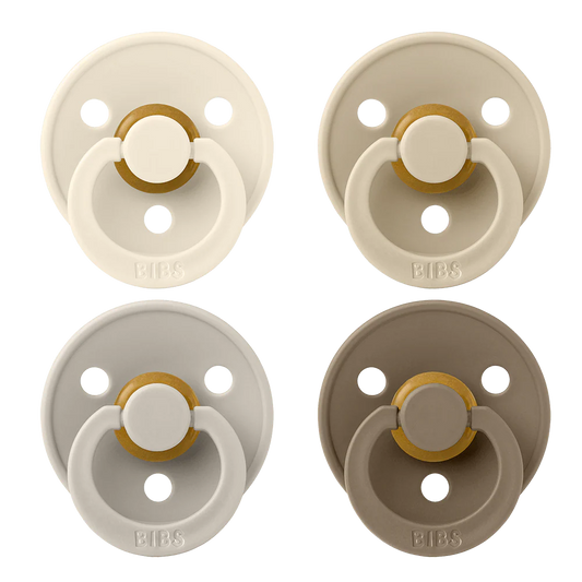 BIBS dummies colour 4-pack latex size 2