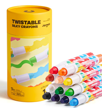Jar Melo l 12 twistable silky crayons