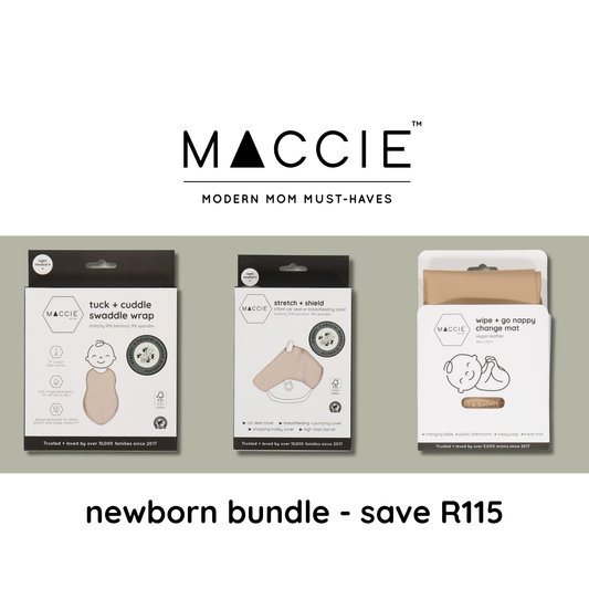 MACCIE bamboo newborn baby bundle deal (Save R115.00)