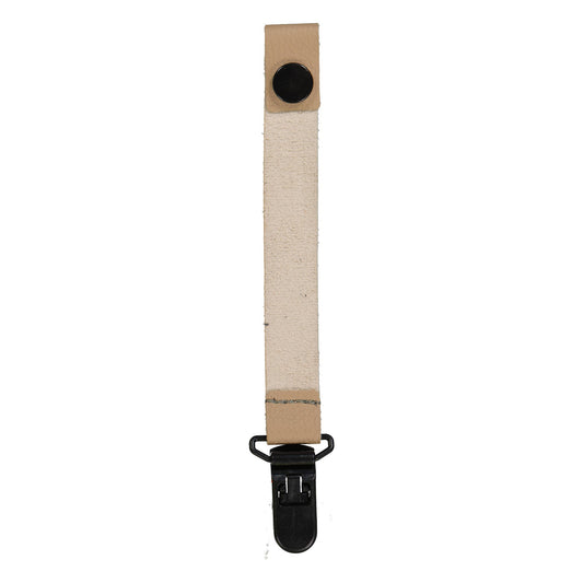 Vegan leather dummy clip l mocha