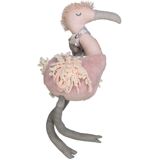 Quirky X Maccie soft toy l flamingo