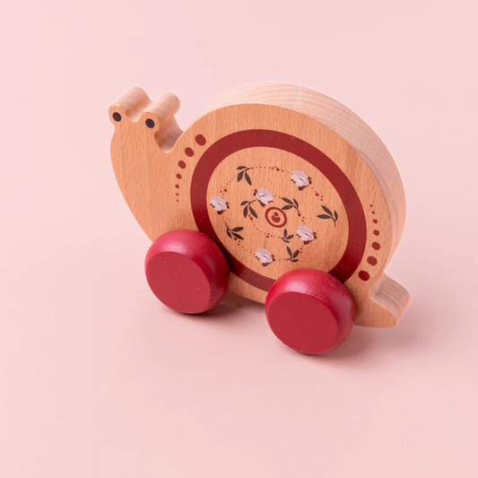 wooden push car by GROW BABY l snail