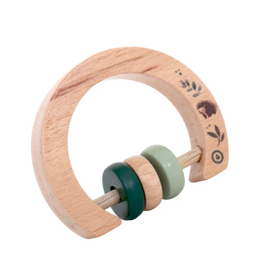 wooden rattle by GROW BABY l african safari