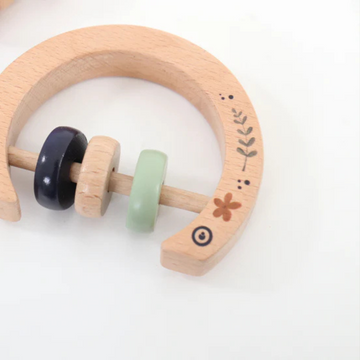 wooden rattle by GROW BABY l little greyton