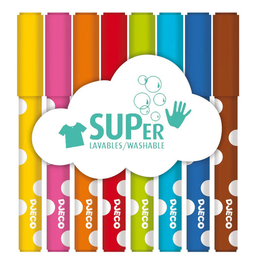 8 felt pens for toddlers by  DJECO