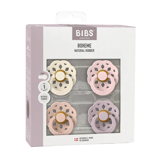BIBS dummies boheme 4-pack latex size 2