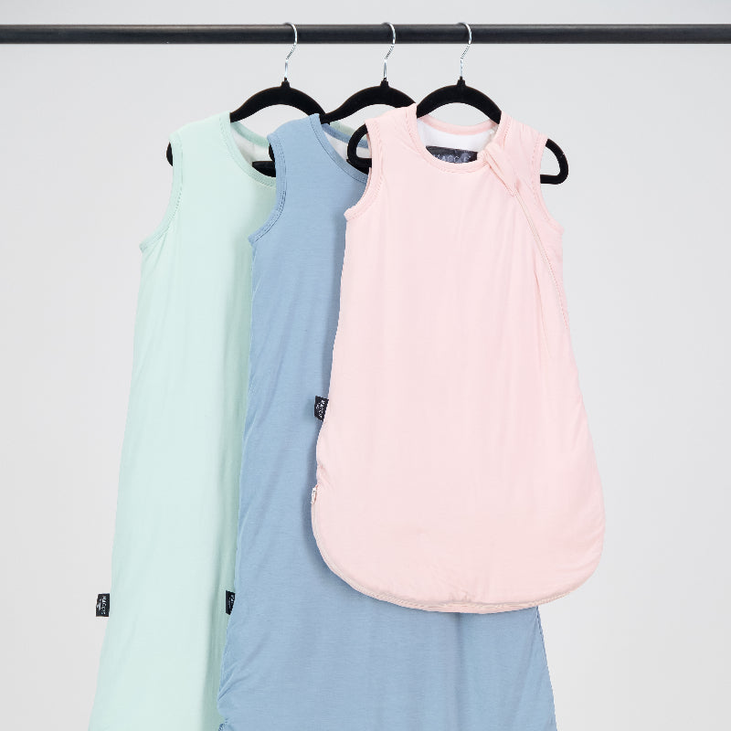 mint green winter sleep sacks