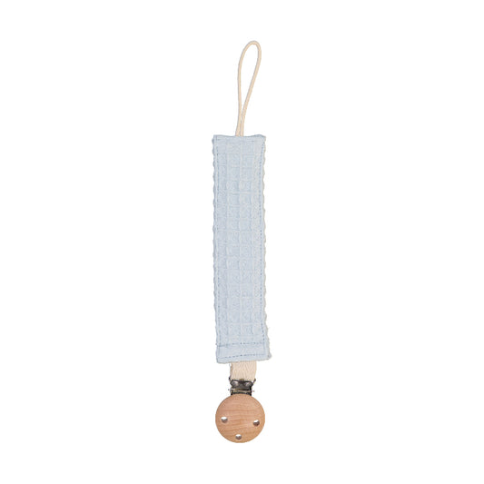 waffle weave dummy clip | light blue