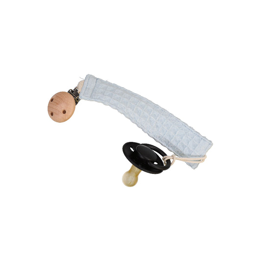 waffle weave dummy clip | light blue