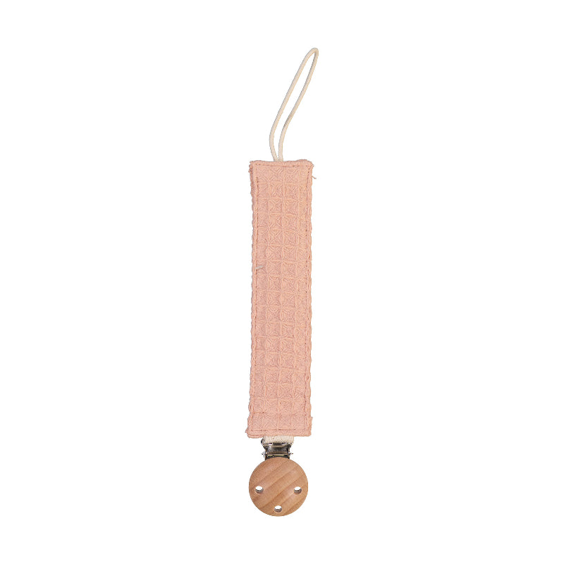 coral pink waffle weave dummy clip