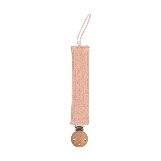 waffle weave dummy clip | coral pink