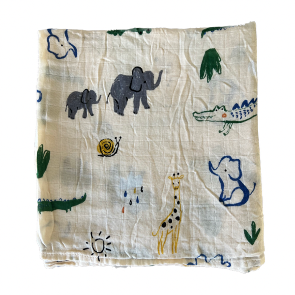 african adventure bamboo muslin swaddle