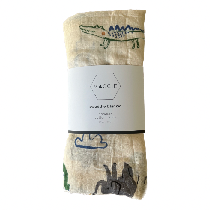 african adventure bamboo muslin swaddle