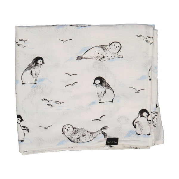 dockside friends  bamboo muslin swaddle