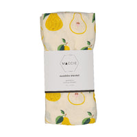 sweet pear baby bamboo muslin swaddle