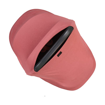 infant car seat + feeding stretchy cover | ruby pink