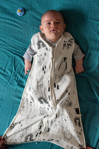 scandi animals bamboo summer sleep sack ** pre-order**