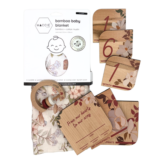 GROW BABY X MACCIE collab gift set_pure bebe