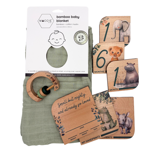 GROW BABY X MACCIE collab gift set_african safari