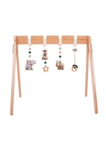 wooden baby gym by GROW l animal safari