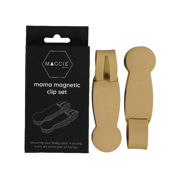 mama magnetic clip set | caramel