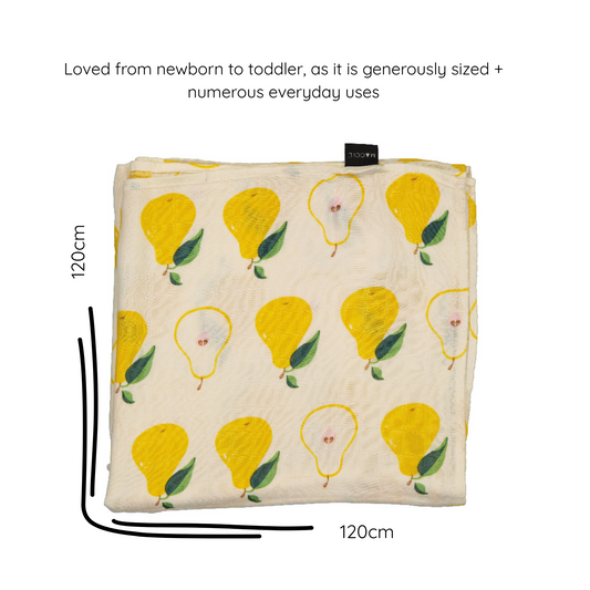 bamboo muslin swaddle baby blanket | sweat pear