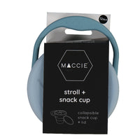 blue stroll + snack cup  ( with attached lid)