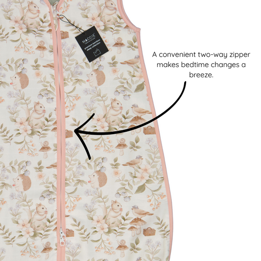 1.0 TOG bamboo muslin summer sleep sacks | secret garden + sage