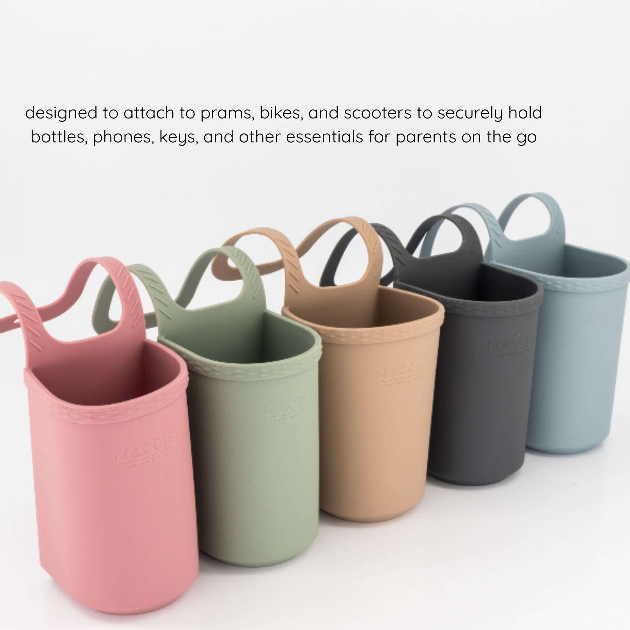 stroll + sip universal cup holder | caramel – MACCIE