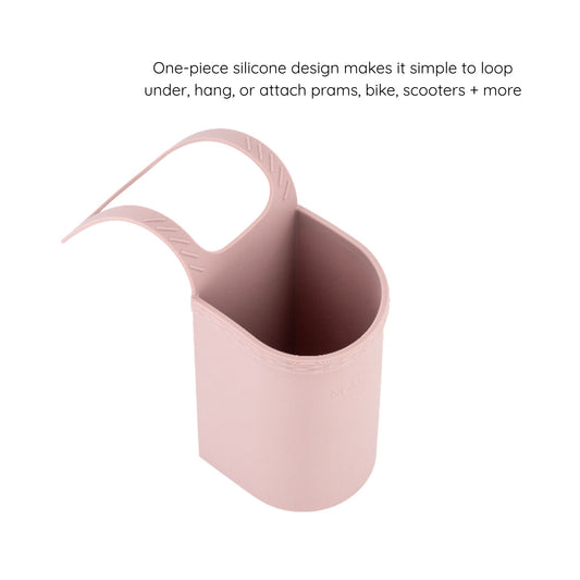 stroll + sip universal cup holder | rose pink