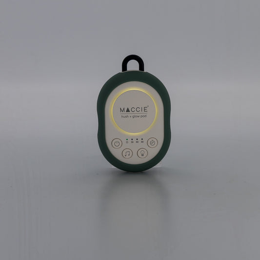hush + glow pod- portable white noise machine