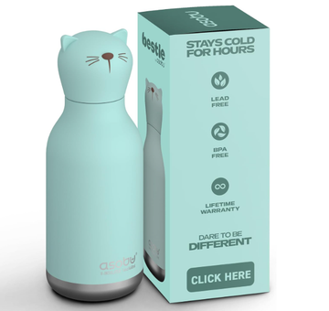 Bestie water bottle by Asobu l KIKI the cat