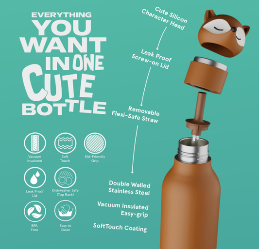 Bestie water bottle by Asobu l SORA the fox