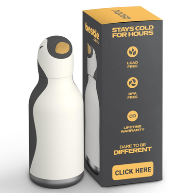 Bestie water bottle by Asobu l ARLO the penguin