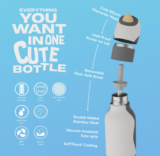 Bestie water bottle by Asobu l ARLO the penguin