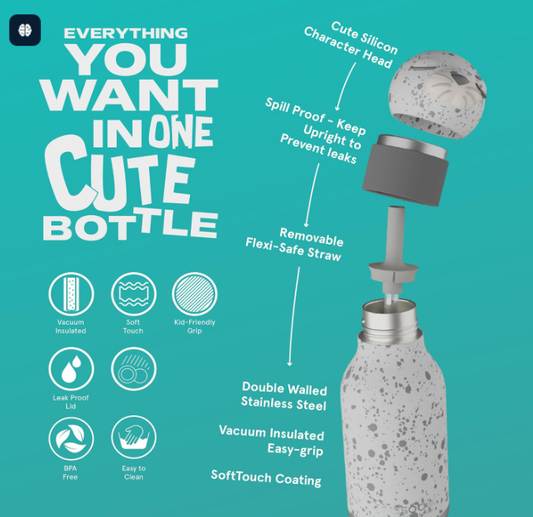 Bestie water bottle by Asobu l ZIPPY the seal