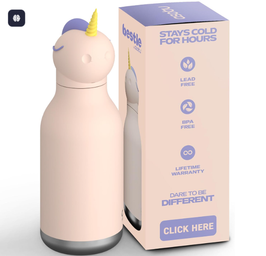 Bestie water bottle by Asobu l SPARKLE the unicorn