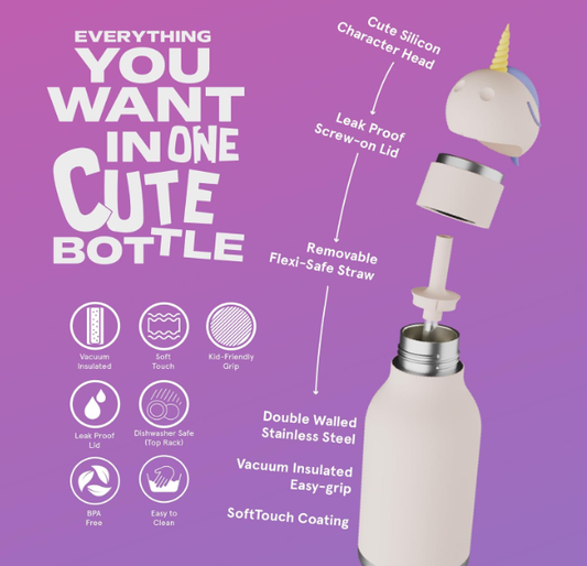 Bestie water bottle by Asobu l SPARKLE the unicorn
