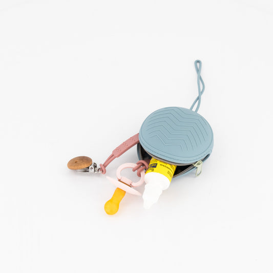 grab & go silicone zipper dummy case | blue