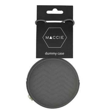 grab & go silicone dummy zipper case | charcoal grey