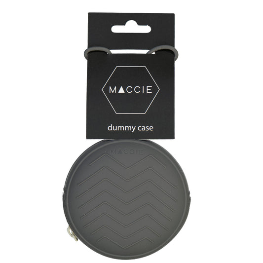 grab & go silicone dummy zipper case | charcoal grey