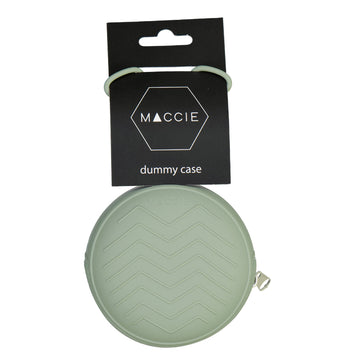 grab & go silicone dummy zipper case | sage green