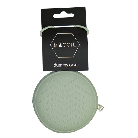 grab & go silicone dummy zipper case | sage green