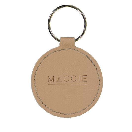 Vegan leather key ring with pocket ( air tag/ tablets/ coin) l mocha