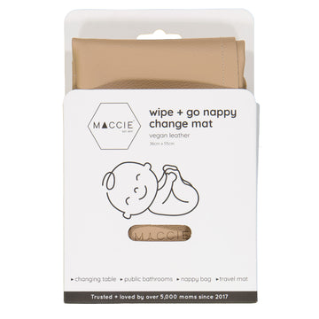 wipe + go vegan changing mat | mocha coffee