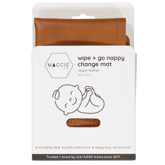 wipe + go vegan changing mat | tan