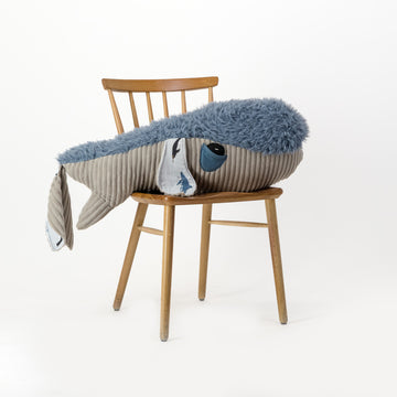 Quirky X Maccie soft toy l extralLarge whale