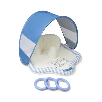 swim essentials l Sitting Baby Splash Mat with Sunshade l Surfer